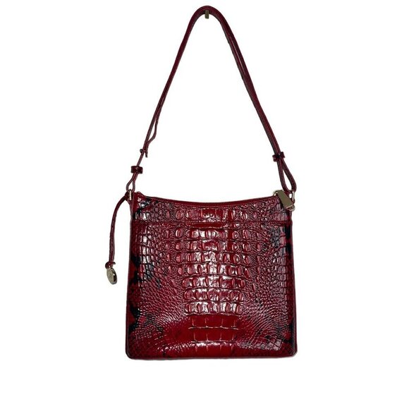 Brahmin Womens Crossbody Bag One Size Lipstick Ombre Melbourne Leather Adjustabl - Picture 2 of 10